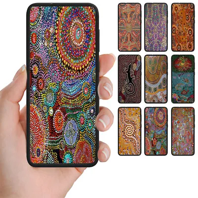 $9.98 • Buy For Samsung Galaxy Series - Aboriginal Art Print Mobile Phone Back Case Cover #1