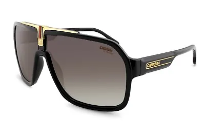 $143 • Buy Carrera 1014/S Men's Black Retro Sunglasses Motor Sports Pilot UV Protective