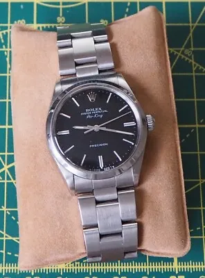 Rolex Air King 5500 Black Dial 1989 - 34mm With Box And Papers • £4500