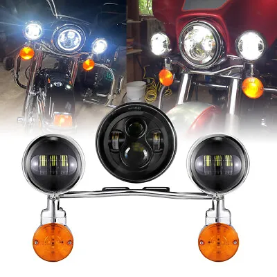 7  LED Headlight Passing Light Bar For Kawasaki VN Vulcan Classic MeanStreak • $189.99