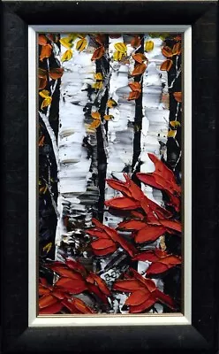 Maya Eventov Flower Acrylic Canvas With ADL090915-07beautiful Custom Framed Art • $1500