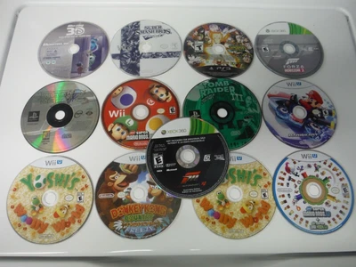 $59.31 • Buy Nintendo Wii U Playstation 3 Xbox 360 DEFECTIVE Disc X 13 Mario Smash Bros Etc