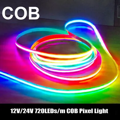 5m WIFI RGBIC COB LED Light Strip 720LEDs/m Flexible Tape Lights Dream Color Kit • $64.59