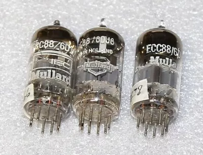 Mullard 6dj8 Ecc88 Tubes Tested 3 Lot • $95