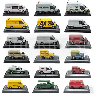 Oxford Diecast Vans 1:76 00 Scale Commercial Ford Transit Land Rover Morris Rail • £10.53