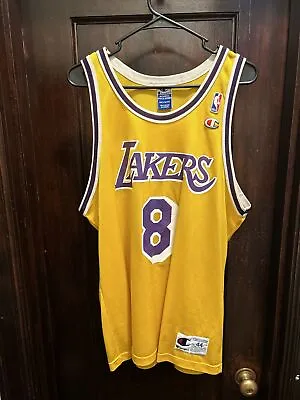 $200 • Buy Los Angeles Lakers Kobe Bryant #8 Champion Jersey Vintage Authentic 44