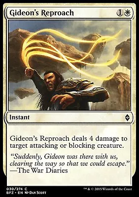 MTG: Gideon's Reproach - Battle For Zendikar - Magic Card • £1.75