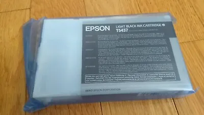 2016 Genuine Epson Light Black T5437 Ink Stylus Pro 4000 7600 9600 110ml New • $56