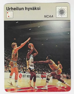 1978 Finnish Sportscaster #34-798 Urheilun Hyvaski NCAA BUTCH LEE Marquette VgEx • $0.99