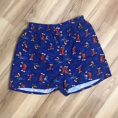 Vintage 90s Mickey Mouse Disney Boxer Shorts Womens XL Mickey Unlimited USA Made • $10