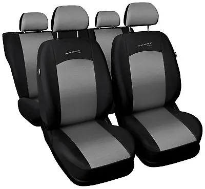 Car Seat Covers Fit Daewoo Matiz - Full Set Silver / Black Sport Style • $56.02