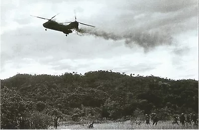 Vietnam  War  Photos --  CH-47 Chinook On Firer • $3.99