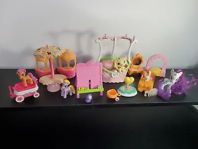 My Little Pony Lot Of Ponies  2006 - 2008 With Accessories Furniture  • $29.99