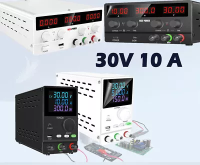 10A 30V DC Power Supply Adjustable 4Digital Variable Precision Lab Grade US Plug • $59.99