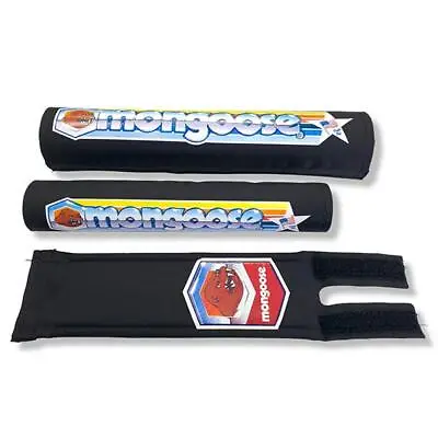 Mongoose Nylon Pad Set - BLACK 1982-1983 - Old School Bmx • $85.24