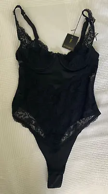 Stunning New With Tags Vintage YSL Yves Saint Laurent Lace Bodysuit • $80