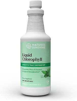 Nature's Sunshine Chlorophyll Liquid 16 Fl. Oz Kosher Fresh Mint Assists • $33.65