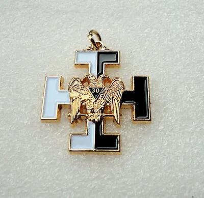 Freemason Jewel Pendant Masonic 30th Degree Templar Knight Kadosh #422a • £14.99