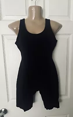 Vintage Victoria's Secret Seamless Workout One Piece Sz MED - Black • £14.60