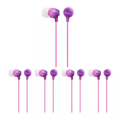 Sony Fashion Color EX Series Earbuds Violet 5 Pack • $39.99