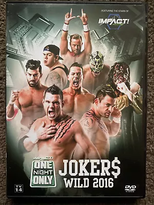 TNA Impact Wrestling One Night Only Jokers Wild 2016 DVD RARE WWE OOP AEW ROH • $29