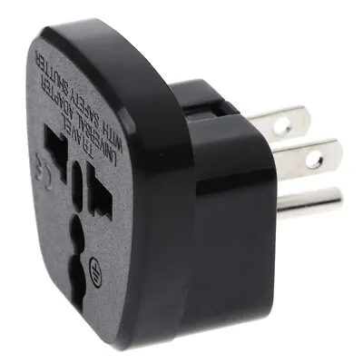 Universal EU UK AU To US USA Canada AC Travel Power Plug Adapter Converter-B_W_ • $7.24