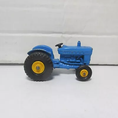 Old Diecast Lesney Matchbox No. 39 Ford Tractor All Blue 1967 Made In England • $3.52