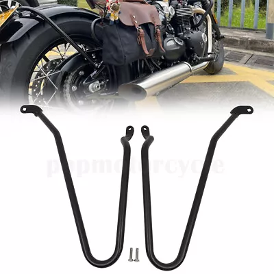 Saddlebag Support Guard Bar Pannier Rail For Triumph Bonneville Bobber 2017-2023 • $69.86