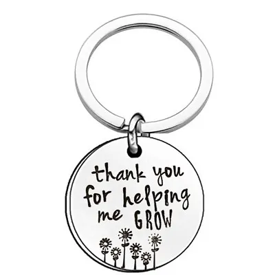 Thank You For Helping Me Grow Keyring Keychain Jewelry Chain Teacher'S Day Gift • $5.82