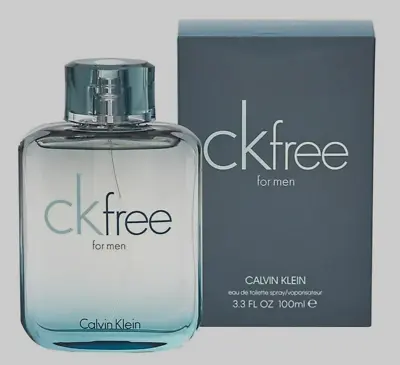 CK Free For Men Eau De Toilette Cologne Spray 3.4 3.3 Fl Oz 100 Ml  Calvin Klein • $21.99