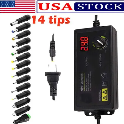 60W Power Supply DC 3V~24V Adjustable Variable Universal Switching AC/DC Adapter • $15.63