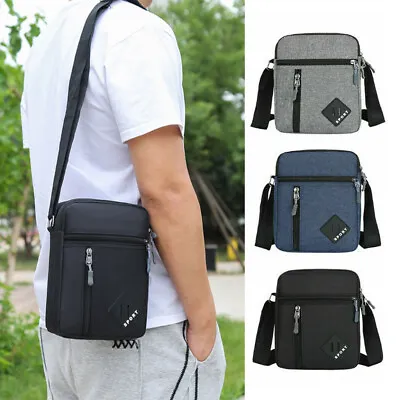 £5.67 • Buy Men's Messenger Bag Waterproof Cross Body Shoulder Handbag Utility Travel Work