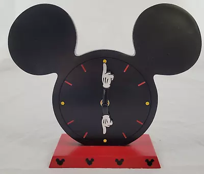 WDW ~ Walt Disney Parks ~ Mickey Mouse Ears Desk Clock ~ #FAC-037774-18015 • $20.51