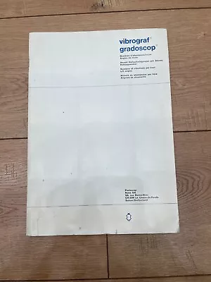 Vibrograf Gradoscop Catalog • $5