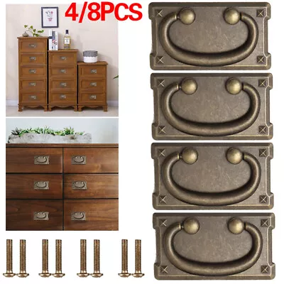 8Pcs Rustic Handle Oak Furniture Land Replacement Bronze Handles Cheaper UK • £3.58