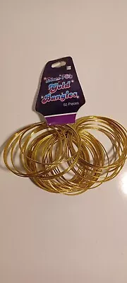 DISCO 70'S GOLD BANGLES COSTUME ACCESSORIES - Child Size NEW • $5