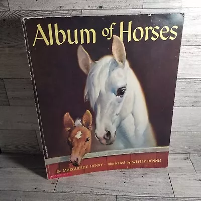 Album Of Horses By Marguerite Henry Paperback Good Nice Illustrations • $6.45