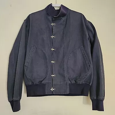 Polo Ralph Lauren Jacket Navy Hook Deck Jacket Blue LARGE VTG • $598