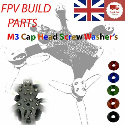 $13.43 • Buy FPV Kit, FPV Race Drone Parts, M3 Cap Head Screw Gasket Washer  U.K. Stock F&F