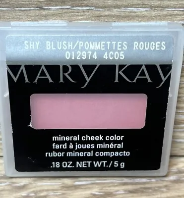 New In Case Mary Kay Mineral Cheek Color Blush Shy Blush Full Size ~012974 • $13.95