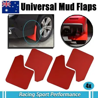 4x Wide Racing Rally Car Mud Flaps Mudflaps Splash Guards W/clips Universal Aus • $23.29