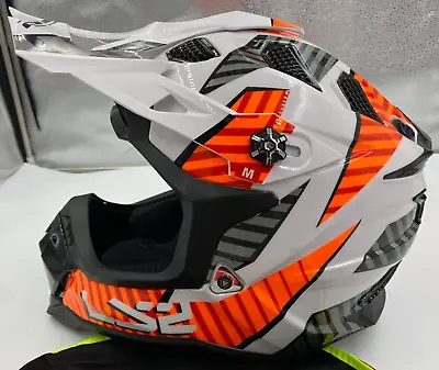 LS2 - 700-1103 - Subverter Evo Astro Helmet - White/Orange - Medium • $166.25