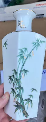 Vintage Porcelain L&M Flower Vase Bamboo • $20