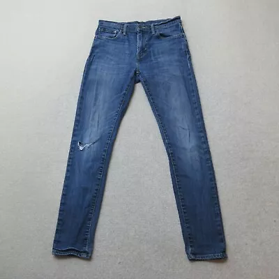 Levi's 512 Jeans Mens W30 L32 Blue Mid Wash Denim Slim Fit Tapered Casual • £18.99