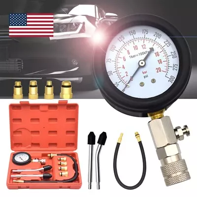 Petrol Engine Compression Tester Kit Set For Automotive And Motorcycles W/Box • $18.99