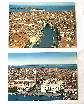 Venice Italy Postcards Set Of 2 Venezia Aerial Views Real Photo Vintage • $11.90