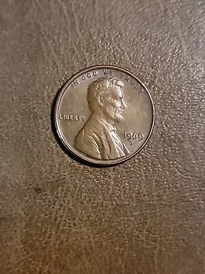 1969 D Penny No Fg With Misprint  • $140