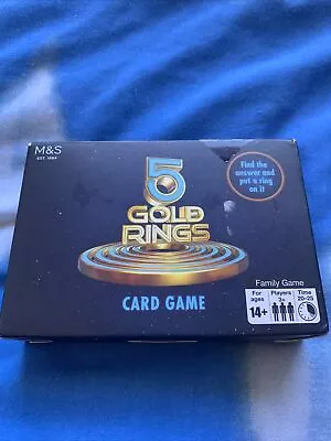 M&s Marks And Spencer 5 Gold Rings Card Game • £3.99