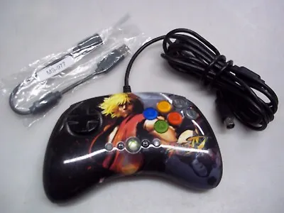 XBOX 360 Fight Pad Wired Controller Street Fighter IV Mad Catz “KEN” TESTED!!! • $36.99