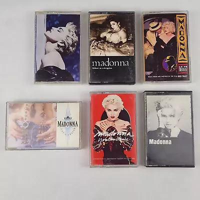 Madonna Cassette Tape Lot Of 6 Like A Prayer You Can Dance Like A Virgin 1980s • $28.50